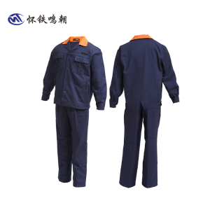 怀铁鸣朝 纯棉工作服 HT-G080(冬)车间作业人员服装春秋季纯棉劳保工程服套装 个性定制厂家直销 AI智能量体