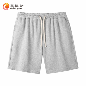 鑫捷登 男女同款320克毛圈潮版宽松短裤JM9273