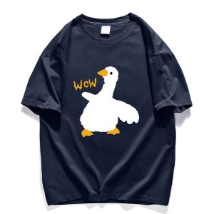 鑫捷登 情侣款230克纯棉印花短袖T恤LWKS-T2309