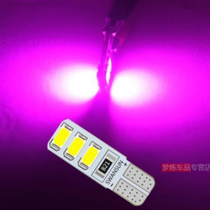 晗枫鸟 汽车led示宽灯t10小灯泡改装日行灯行车灯透镜外灯插泡牌照灯通用 个