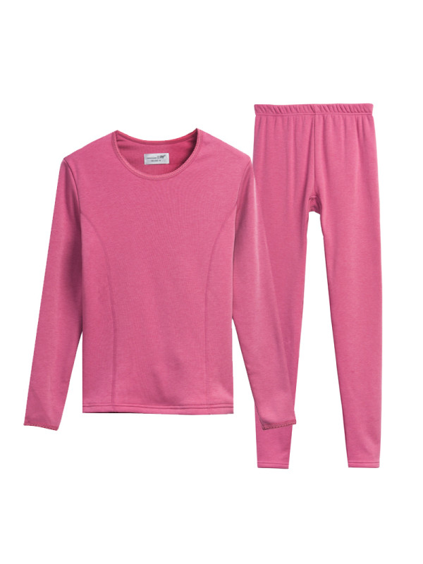 三枪threegun 女士加绒保暖内衣桑弧绒棉毛衫裤加厚秋衣秋裤22428d0