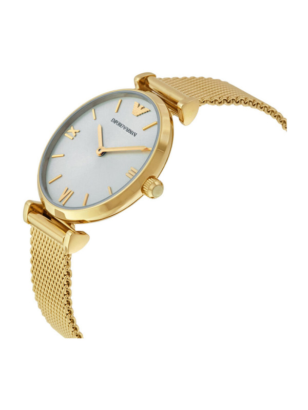 阿玛尼(armani) 简约时尚休闲女表石英表 ar1957 金色