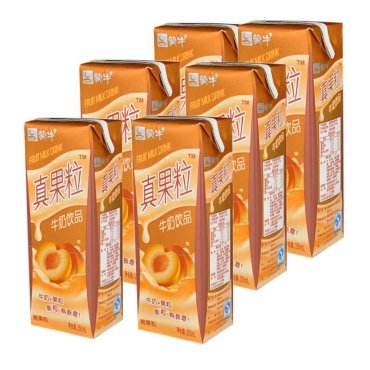 蒙牛 真果粒 牛奶(黄桃果粒) 250g*12盒(新老包装 交替发货)