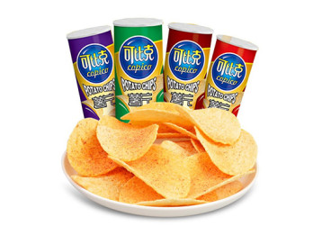 【4味组合】可比克薯片桶装105g*4混合味